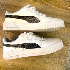 Puma White and Black Women's Sneakers
